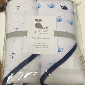 Nautical theme hooded towels